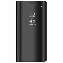 Amazon Brand - Solimo Protective Clear View flip Cover for Mi K20 / Mi K20 Pro (Black)