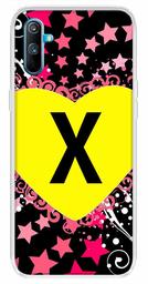 Amazon Brand - Solimo Designer Multicolor Heart Pattern Alphabet-X Printed Soft Back Case Mobile Cover for Realme C3