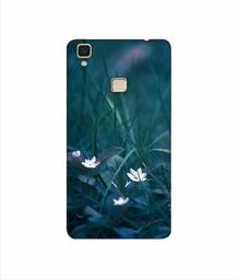 Amazon Brand - Solimo Designer White Flower 3D Printed Hard Back Case Mobile Cover for Vivo V3 Max