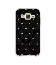 Amazon Brand - Solimo Designer Heart Texture UV Printed Soft Back Case Mobile Cover for Samsung Galaxy J2