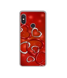 Amazon Brand - Solimo Designer Hearts UV Printed Soft Back Case Mobile Cover for Mi Redmi Note 5 Pro