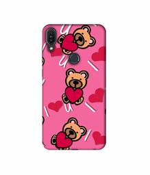 Amazon Brand - Solimo Designer Heart Holding Bear 3D Printed Hard Back Case Mobile Cover for Asus Zenfone Max Pro M1 ZB601KL