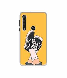 Amazon Brand - Solimo Designer Boy Shoes Pattern UV Printed Soft Back Case Mobile Cover for Motorola One Macro