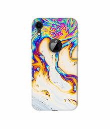 Amazon Brand - Solimo Designer Multicolor Flash 3D Printed Hard Back Case Mobile Cover for Apple iPhone XR (Logo Cut)