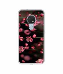 Amazon Brand - Solimo Designer Pink Flowers UV Printed Soft Back Case Mobile Cover for Nokia 6.2