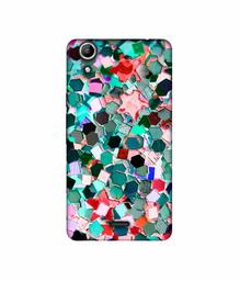 Amazon Brand - Solimo Designer Multicolor Stone 3D Printed Hard Back Case Mobile Cover for Micromax Canvas Selfie 2 Q340