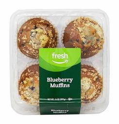 Fresh Brand – Blueberry Muffins, 14 oz (4 ct) FROZEN