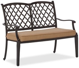 Strathwood Whidbey Cast-Aluminum 2-Seater Bench