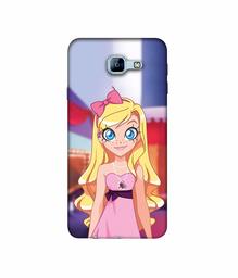 Amazon Brand - Solimo Designer Small Princess Vector 3D Printed Hard Back Case Mobile Cover for Samsung Galaxy A8 (2016)