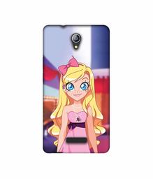 Amazon Brand - Solimo Designer Small Princess Vector 3D Printed Hard Back Case Mobile Cover for Micromax Canvas Pace 4G Q416