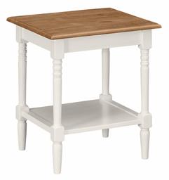 Amazon Brand – Ravenna Home Amber Farmhouse Shelf Storage Side End Table, 20