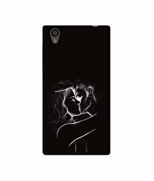 Amazon Brand - Solimo Designer Kissing Couple 3D Printed Hard Back Case Mobile Cover for Sony Xperia L1