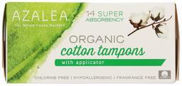 Azalea, Organic Cotton Tampons with Applicator, Super, 14 ct