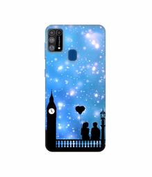 Amazon Brand - Solimo Designer Love Couple Vector 3D Printed Hard Back Case Mobile Cover for Samsung Galaxy M31