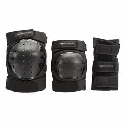 AmazonCommercial Knee Pads, Elbow Pads and Wrist Guards, 3 in 1 Protective Gear