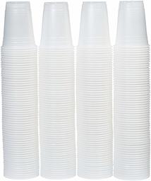 AmazonBasics - Bicchieri di plastica usa e getta da 473 ml, colore: Bianco 16 oz Translucent