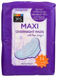 365 Everyday Value, Overnight Pads, Maxi, 14 ct