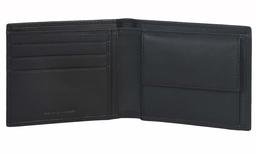 Eono Essentials Leather Wallet for Men-Super Slim RFID Protected Coin Holder (Black Nappa)