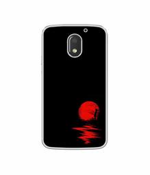 Amazon Brand - Solimo Designer Red Moon UV Printed Soft Back Case Mobile Cover for Motorola Moto E3 Power