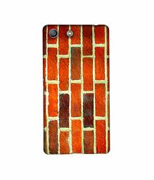 Amazon Brand - Solimo Designer Brick Texture 3D Printed Hard Back Case Mobile Cover for Sony Xperia M5 Dual