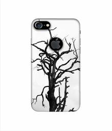 Amazon Brand - Solimo Designer Dark Tree 3D Printed Hard Back Case Mobile Cover for Apple iPhone 7 (with Logo Cut)