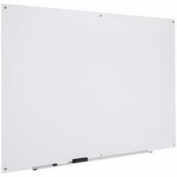 AmazonBasics Glass Dry-Erase Board - Frosted, Non-Magnetic, 6' x 4' (Renewed)