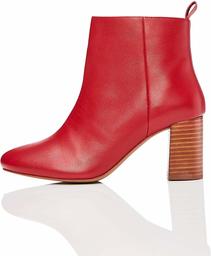 find. Bottines en Cuir Talons Hauts Femme, Rouge (Red Red), 37 EU