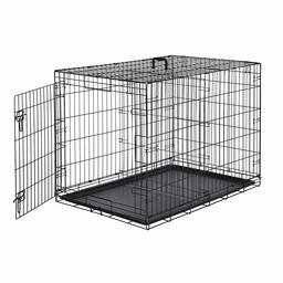 AmazonBasics Single-Door Folding Metal Dog Crate - Large (42x28x30 Inches)