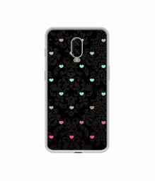 Amazon Brand - Solimo Designer Heart Texture UV Printed Soft Back Case Mobile Cover for OnePlus 6T