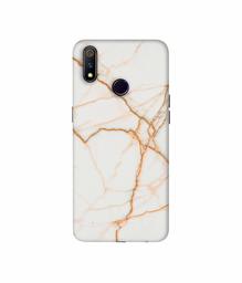 Amazon Brand - Solimo Designer White Marble 3D Printed Hard Back Case Mobile Cover for Realme 3 Pro