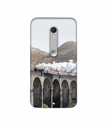 Amazon Brand - Solimo Designer Steam Train 3D Printed Hard Back Case Mobile Cover for Motorola Moto X Play