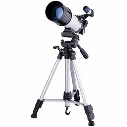 Eono Astronomy Telescope for Beginners Basic Moon Finder Scope 400/70mm with Standard Tripod, K6mm K25mm Eyepiece 45° Diagonals Positive Image -White