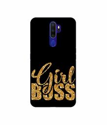 Amazon Brand - Solimo Designer Sparkle Girl Boss 3D Printed Hard Back Case Mobile Cover for Oppo A9 (2020)