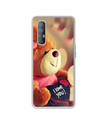 Amazon Brand - Solimo Designer Teddy Bear UV Printed Soft Back Case Mobile Cover for Oppo Reno 3 Pro