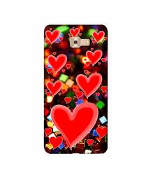 Amazon Brand - Solimo Designer Heart Texture on Glitters 3D Printed Hard Back Case Mobile Cover for Samsung Galaxy C9 Pro