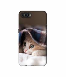 Amazon Brand - Solimo Designer Sleepy Kitten 3D Printed Hard Back Case Mobile Cover for Realme C2