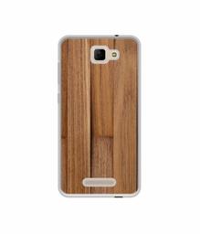 Amazon Brand - Solimo Designer Wooden Art UV Printed Soft Back Case Mobile Cover for Panasonic Eluga I3