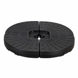 AmazonBasics Pied de Parasol Rond en polyéthylène Haute densité pour terrasse Noir