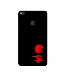 Amazon Brand - Solimo Designer Red Moon UV Printed Soft Back Case Mobile Cover for Mi Max 2