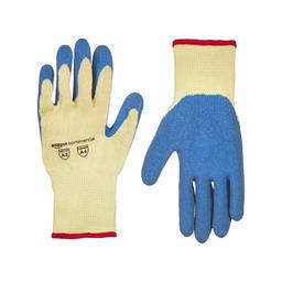 AmazonCommercial Lot de 6 paires de Kevlar et latex anti-rides Jaune Taille S