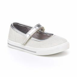 Simple Joys by Carter's Mia Casual Mary Jane Flat, Silver, M M Toddler