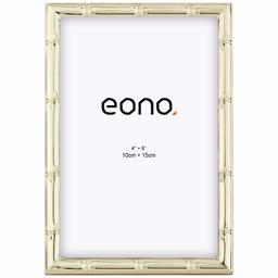 Eono Picture Frames Made of Metal, Gold-bamboo edge, 10 x 15  cm