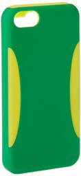 Amazon Basics - Carcasa de Silicona y policarbonato para iPhone 5C, Color Verde y Amarillo