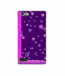 Amazon Brand - Solimo Designer Sparkling Stars 3D Printed Hard Back Case Mobile Cover for Oppo Neo 7