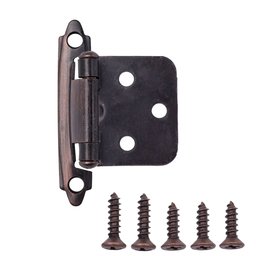 AmazonBasics Cabinet Variable Overlay Hinge, 50-Pair Pack, Oil Rubbed Bronze