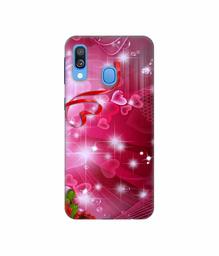 Amazon Brand - Solimo Designer Love 3D Printed Hard Back Case Mobile Cover for Samsung Galaxy A40