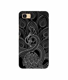 Amazon Brand - Solimo Designer Peacock Feather Pattern 3D Printed Hard Back Case Mobile Cover for Asus Zenfone 3S Max