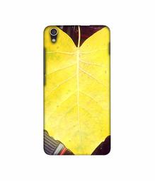 Amazon Brand - Solimo Designer Yellow Leaf 3D Printed Hard Back Case Mobile Cover for Lenovo S850