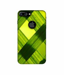 Amazon Brand - Solimo Designer Leafs Texture 3D Printed Hard Back Case Mobile Cover for Apple iPhone 7 Plus (Logo Cut)