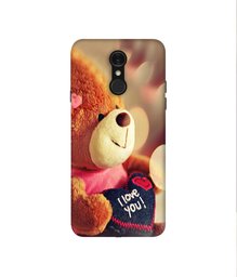 Amazon Brand - Solimo Designer Teddy Bear 3D Printed Hard Back Case Mobile Cover for LG Q7